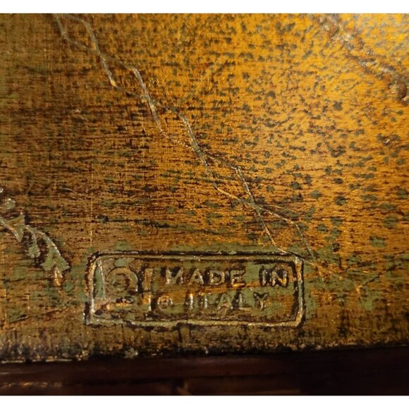 1940's Florentine Gilt Religious Tryptic - Madonna & Child - Picture 13 of 13